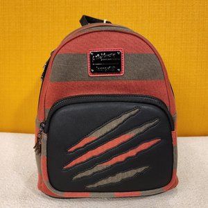 Loungefly Freddy Krueger Nightmare on Elm Street Sweater Mini Backpack NEW